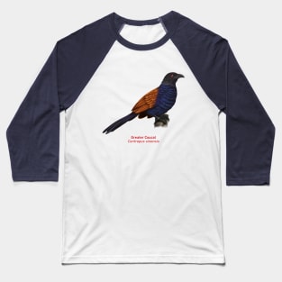 Greater Coucal | Centropus sinensis Baseball T-Shirt